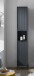Hochschrank >Lucera< in Grau aus Grau matt MDF Tiefzieh - 32x192x32cm (BxHxT)