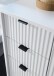 Waschbeckenunterschrank >Lucera< in Weiß aus Weiß-MDF - 60x60x32cm (BxHxT)