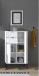 Badkommode >Lucera< in Weiß aus Weiß-MDF - 60x106x32cm (BxHxT)