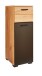 Badkommode >Riom< in Eiche Artisan-Schwarz matt - 30x86x37 (BxHxT)