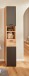 Hochschrank >Riom< in Eiche Artisan-Schwarz matt - 30x187x30 (BxHxT)