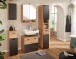 Hochschrank >Riom< in Eiche Artisan-Schwarz matt - 30x187x30 (BxHxT)