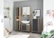 Badkommode >Vassili< in Schwarz-Eiche Artisan Nachbildung - 60x106x32 (BxHxT)