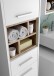 Badezimmer-Set >Milano< in Weiß-Wildeiche Optik - 156x190x40 (BxHxT)