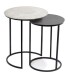 Beistelltisch >1044-05< in Aluminium und Aluminium verzinkt - 42x51x42 (BxHxD)