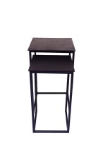 Beistelltisch >1080< in Schwarz, Aluminium - 30x51,5x30cm (BxHxT)