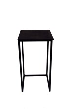 Beistelltisch >1080< in Schwarz, Aluminium - 30x51,5x30cm (BxHxT)