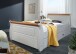 Bett >SZ-0132< in weiß - 107x99x223 (BxHxT)