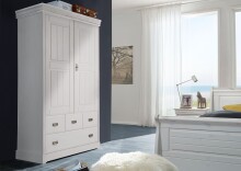Wäscheschrank >SZ-0132< in weiß -...