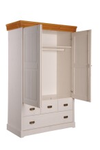 Wäscheschrank >SZ-0132< in weiß -...