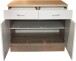 Unterschrank >Ailina< in Sonoma-Eiche / weiß, Holzwerkstoff - 100x90x60 (BxHxT)