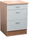 Unterschrank >Ailina< in Sonoma-Eiche / weiß, Holzwerkstoff - 60x90x60cm (BxHxT)