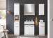 Badezimmer-Set >Burke< in weiß, Holzwerkstoff - 166x196x33cm (BxHxT)