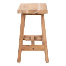 Hocker >Barcelona< in natur, Teak - 50x45x25cm (BxHxT)