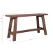 Sitzbank >Barcelona< in Natur, Teak - 90x45x25cm (BxHxT)