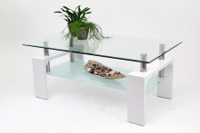 Couchtisch >126/302-09< in Klarglas, Glas -...