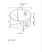 Couchtisch >2074-39< in Gold, Metall - 45x75cm (HxD)