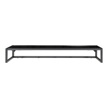 Hutablage >Vita< in Schwarz, Melamin - 80x12x28cm...