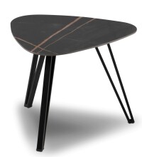 Couchtisch >Liv< in schwarz / Keramik dunkel -...