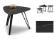 Couchtisch >Liv< in schwarz / Keramik dunkel - 45x35x45 (BxHxT)