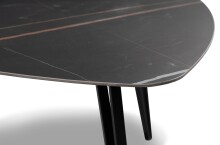 Couchtisch >Liv< in schwarz / Keramik dunkel - 83x45x68 (BxHxT)