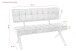 Sitzbank >Dosi-I< in Vintage braun, Metall / Softex - 140x93x61cm (BxHxT)