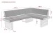 Eckbank >Lawton< in Anthrazit/Artisan Eiche - 200x83x57 (BxHxT)