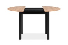 Esstisch >Coburg< in Artisan Oak / schwarz - 100x76x100cm (BxHxT)