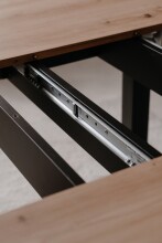 Esstisch >Coburg< in Artisan Oak / schwarz - 100x76x100cm (BxHxT)