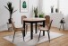 Esstisch >Coburg< in Artisan Oak / schwarz - 100x76x100cm (BxHxT)