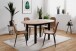Esstisch >Coburg< in Artisan Oak / schwarz - 100x76x100cm (BxHxT)