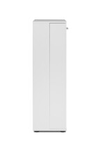 Schuhschrank >Satos< in weiß - 50x105x34cm (BxHxT)