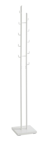 Garderobenständer >21353< in weiss, Metall - 29x176x29cm (BxHxT)