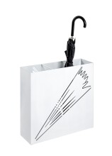 Schirmständer >22368< in weiss, Metall, Stahl...