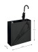 Schirmständer >22568< in schwarz, Metall - 50x48x16cm (BxHxT)