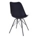 Schalenstuhl >Oslo< (2er-Set) in Schwarz, Glattlederoptik - 48x86x55cm (BxHxT)