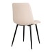 Polsterstuhl >Middelfart< (2er-Set) in Weiss, Stoff - 44x86x55cm (BxHxT)