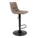 Barhocker >Middelfart< (2er-Set) in Braun, Vintagelederoptik - 43x108x43 (BxHxT)
