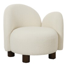Relaxsessel >Honolulu< in Weiss, Stoff - 82x73x74cm...