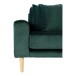 Ecksofa >Lido< in Grün, Velour - 290x76x92cm (BxHxT)
