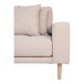Ecksofa >Lido< in Beige, Stoff - 290x76x92cm (BxHxT)