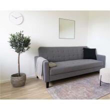 Schlafsofa >Milton< in Dunkelgrau, Stoff -...