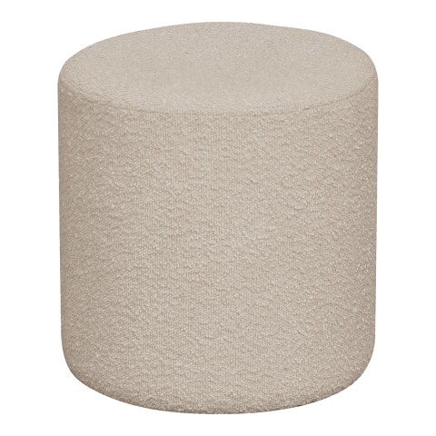 Pouf >Ejby< in Beige, Stoff - 34x36x34cm (BxHxT)
