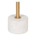Beistelltisch >Lecco< in Messing, Marmor - 41x58x41cm (BxHxT)