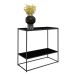 Konsolentisch >Vita< in Schwarz, Melamin - 80x80x36cm (BxHxT)