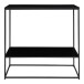 Konsolentisch >Vita< in Schwarz, Melamin - 80x80x36cm (BxHxT)