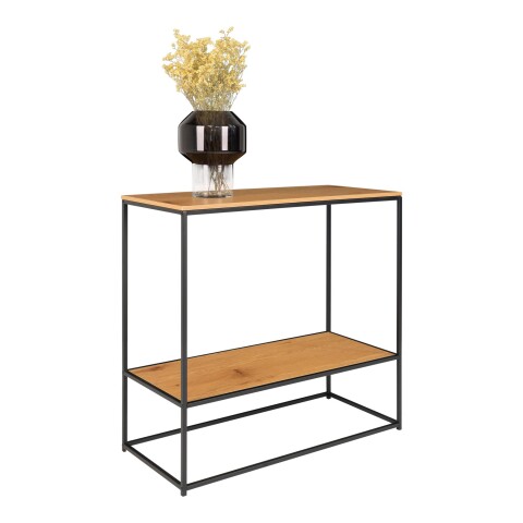 Konsolentisch >Vita< in Natur, Melamin - 80x80x36cm (BxHxT)