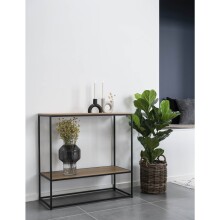 Konsolentisch >Vita< in Natur, Melamin - 80x80x36cm (BxHxT)