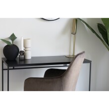 Schreibtisch >Vita< in Schwarz, Melamin - 100x75x45cm (BxHxT)