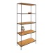 Bücherregal >Vita< in Natur, Melamin - 80x170x36cm (BxHxT)